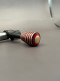 Handmade Custom Bolt Knob – Red, White & Blue Skateboard Deck
