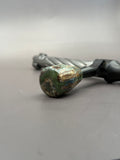 Handmade Custom Bolt Knob – Sparkle Turquoise Resin Impregnated Cured Driftwood