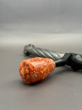 Handmade Custom Bolt Knob – Copper Leaf & Resin
