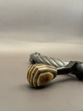 Handmade Custom Bolt Knob – Green, Tan & Brown Skateboard Deck Wood