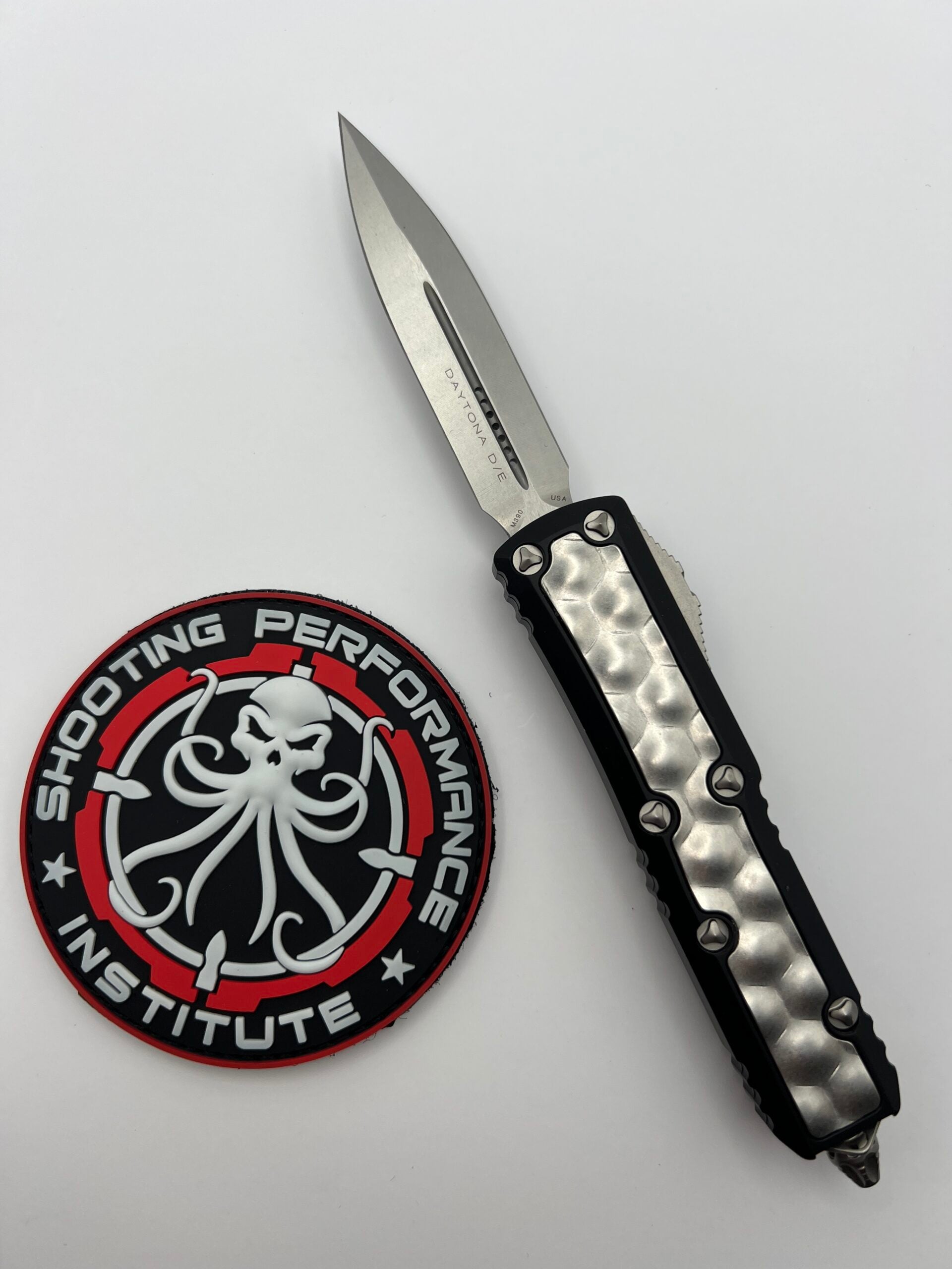 Microtech Daytona D/E Signature Series Stonewash Bubble Inlay 126-10 BIS