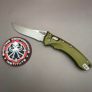 Microtech Amphibian RAM-LOK S/E Fluted OD Green G-10 Apocalyptic Standard 137RL-10APFLGTOD